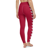 Diamond Red Yoga Leggings